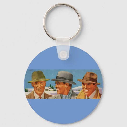 Porte-clés Trio fedora des années 1950 (Recto)