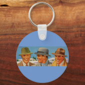 Porte-clés Trio fedora des années 1950 (Recto)
