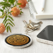 Porte-clés Triple Celtic Knot Swirl Mandala (Côté)