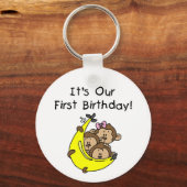 Porte-clés Triplets 1er - Deux garçons, une fille (Recto)