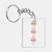 Porte-clés Triplets de singe mignons (Devant gauche)