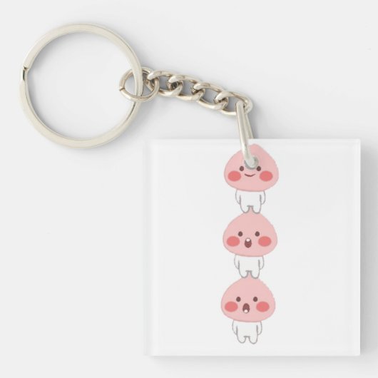 Porte-clés Triplets de singe mignons (Devant)