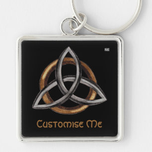 Porte-clés Triquetra (Brown/Argent)