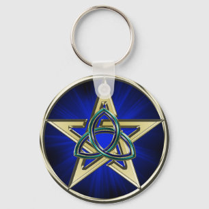 Porte-clés Triquetra Pentagram Keychain