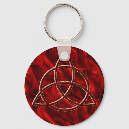 Porte-clés Triquetra Red Silk (Recto)