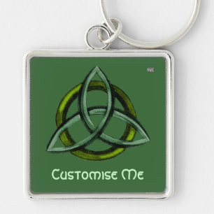 Porte-clés Triquetra (vert)