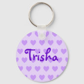 Porte-clés Trisha en violet (Recto)