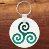 Porte-clés Triskele vert (Recto)