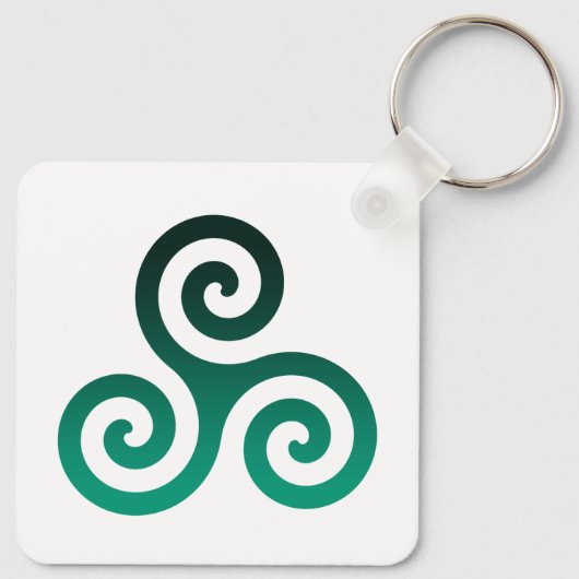 Porte-clés Triskele vert (Dos)