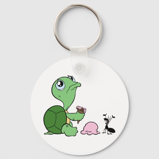 Porte-clés Triste Tortue Joyeuse Ant (Recto)