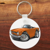 Porte-clés Triumph TR6 Orange Car (Recto)