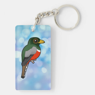 Porte-clés Trogon élégant et Birdorable