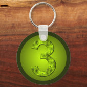 Porte-clés Trois Chanceux Nature Clé Vert (Recto)