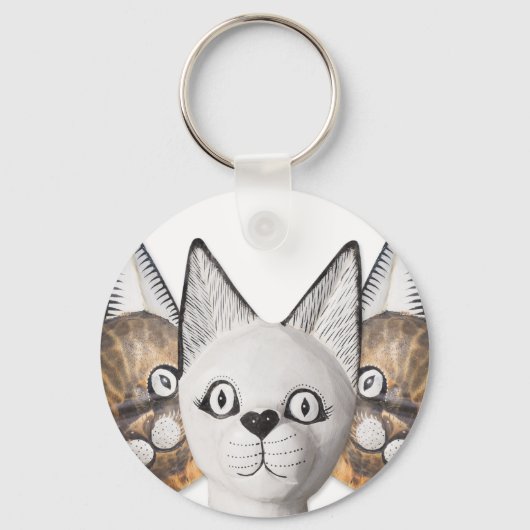 Porte-clés Trois chats (Recto)