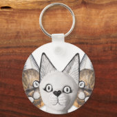 Porte-clés Trois chats (Recto)