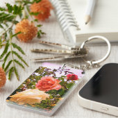 Porte-clés Trois couleurs de fleurs (Devant droit)