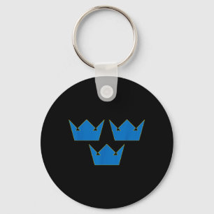 Porte-clés Trois Couronnes TRE KRONOR Suède Symbole Suédois