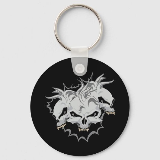 Porte-clés Trois crânes de terreur (Recto)
