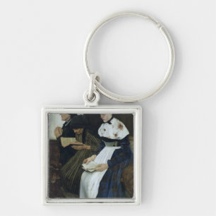 Porte-clés Trois femmes dans l'église, 1882