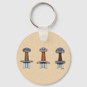 Porte-clés Trois Hillets d'épée viking (Verso)