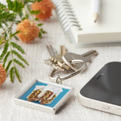 Porte-clés Trois hot-dogs en petits pains (Côté)