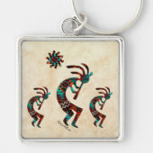 Porte-clés Trois Kokopelli (Devant)