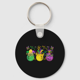 Porte-clés Trois Mardi Gras Bowling Par Mask Jester Casquette
