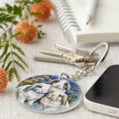 Porte-clés Trois petits lapins lapins de lapin de lop (Devant Droit)