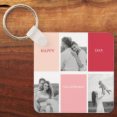 Porte-clés Trois photos | Bonne Saint Valentin (Recto)