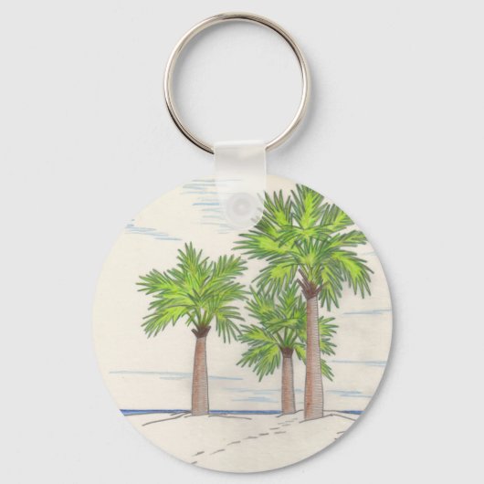 Porte-clés TROIS porte - clé PALMS (Recto)