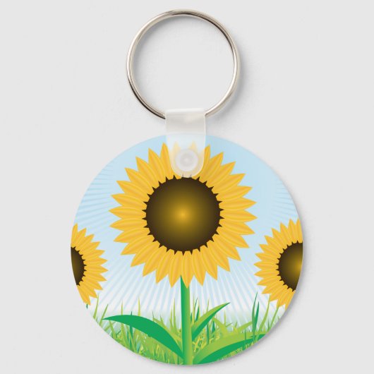 Porte-clés Trois Porte - clés de tournesols (Recto)
