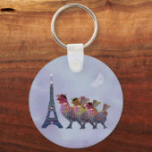 Porte-clés Trois Porte - clés français de poules (Recto)