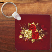Porte-clés Trois Roses de bijoux (Recto)