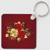 Porte-clés Trois Roses de bijoux (Dos)