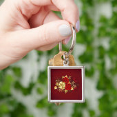 Porte-clés Trois Roses de bijoux (main)
