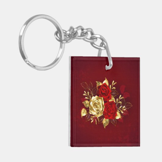 Porte-clés Trois Roses de bijoux (Devant gauche)