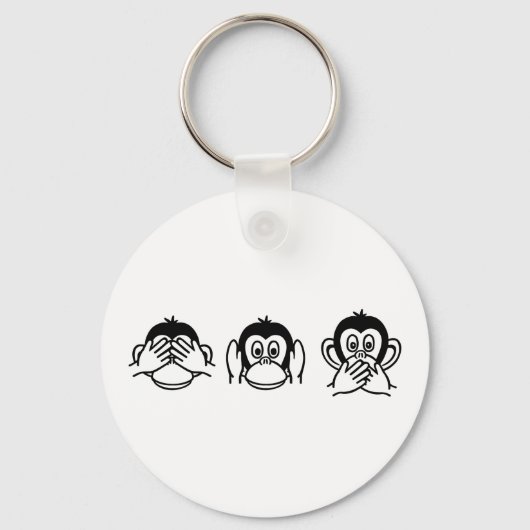Porte-clés Trois singes (Recto)