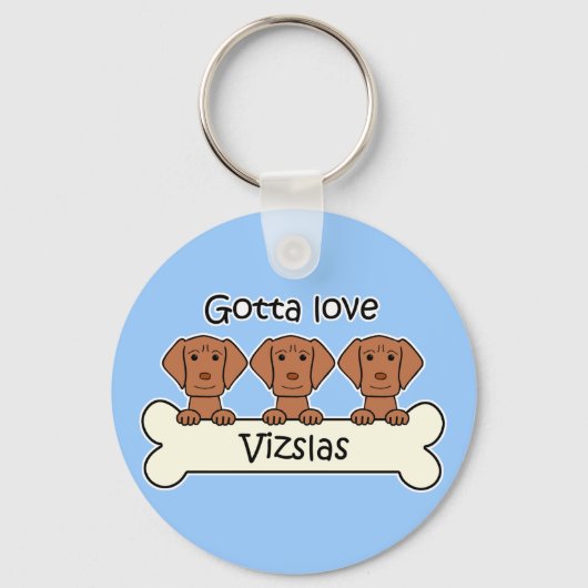 Porte-clés Trois Vizslas (Recto)
