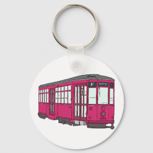 Porte-clés Trolleybus Tramway Tramway Trolleycar