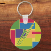 Porte-clés Trombone Colorblocks (Recto)