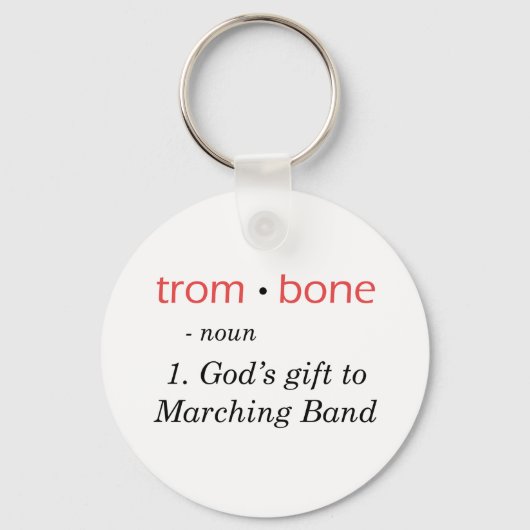 Porte-clés Trombone - Définition (Recto)