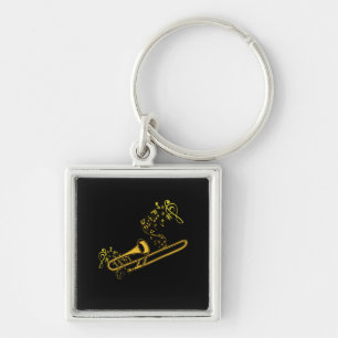 Porte-clés Trombone Player Brass Music Instrument Big Band