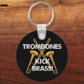 Porte-clés Trombones Kick Brass ! (Recto)