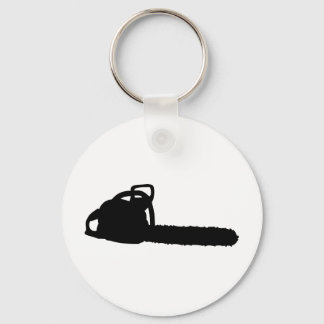 Porte-clés tronçonneuse noire