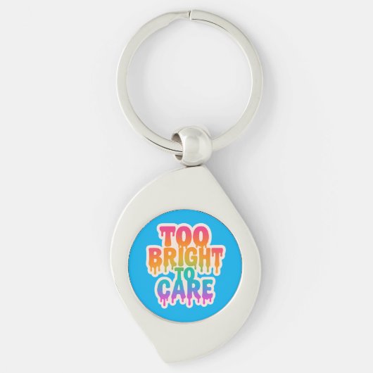 Porte-clés Trop brillant pour soigner - Typographie de la gou (Devant)