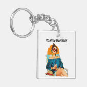 Porte-clés Trop chaud pour être ennuyé Amusant Design été (Devant gauche)