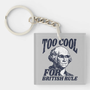 Porte-clés Trop cool pour la règle britannique bleue