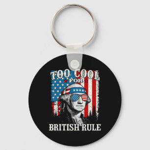 Porte-clés Trop Cool Pour La Règle Britannique Drapeau Améric
