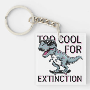 Porte-clés Trop Cool Pour L'Extinction T-Rex Skater - Dino Dr