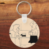 Porte-clés Trop de café (Recto)